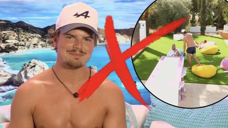 Alfred kastas ut efter regelbrott i Love Island. Foto: TV4 Play Alfred kastas ut efter regelbrott i Love Island. Foto: TV4 Play